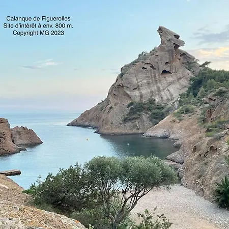 Apartment Figuerolles Moderne T3-300m Mer-plage-port-parking-3 Etoiles La Ciotat